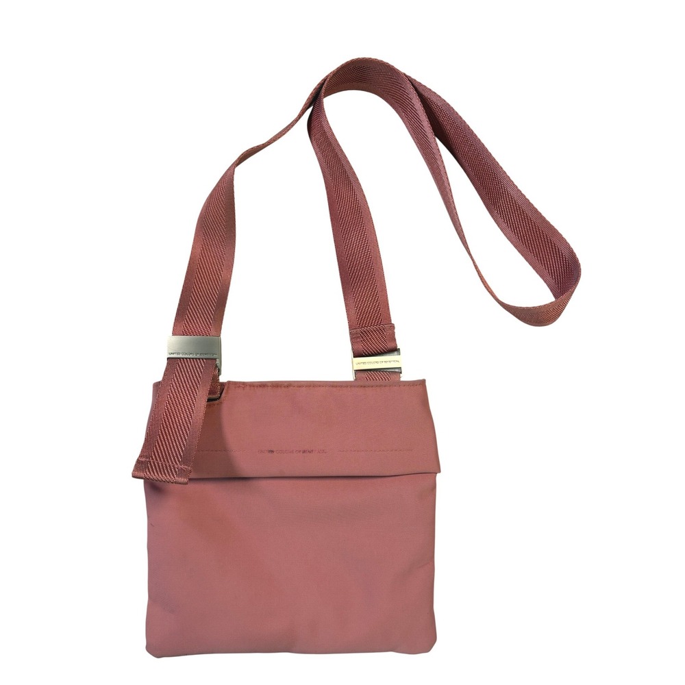 United Colors of Benetton Pink Nylon Crossbody Bag Small Messenger Travel Purse